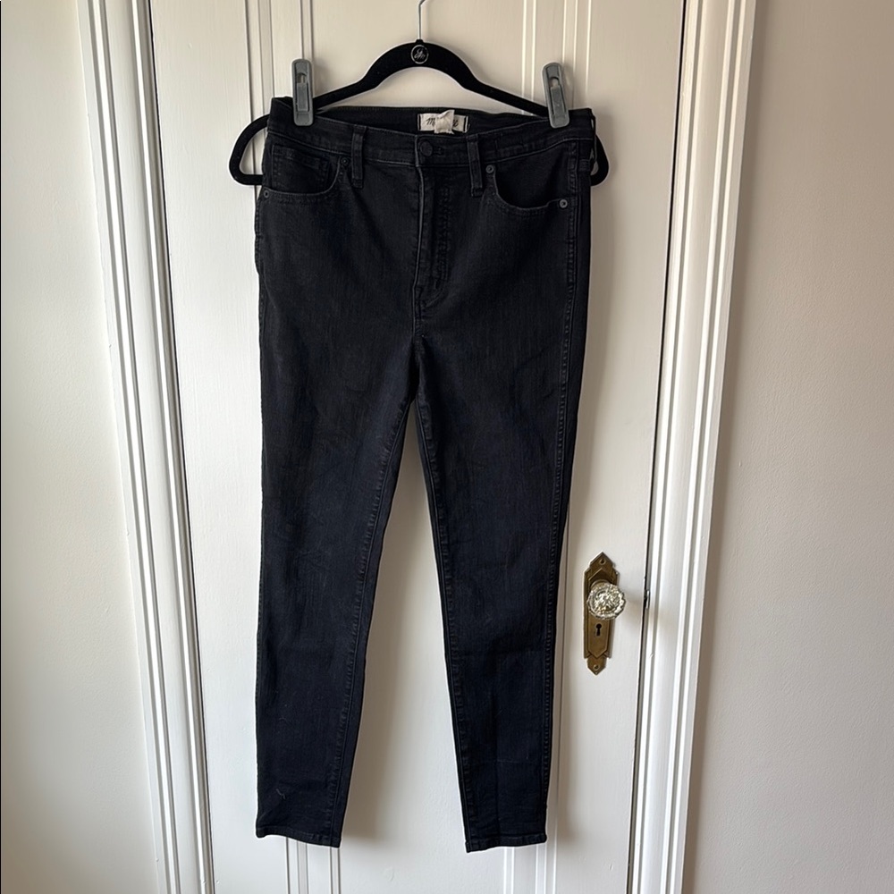 Madewell Black Skinny Jeans High-Rise Fit